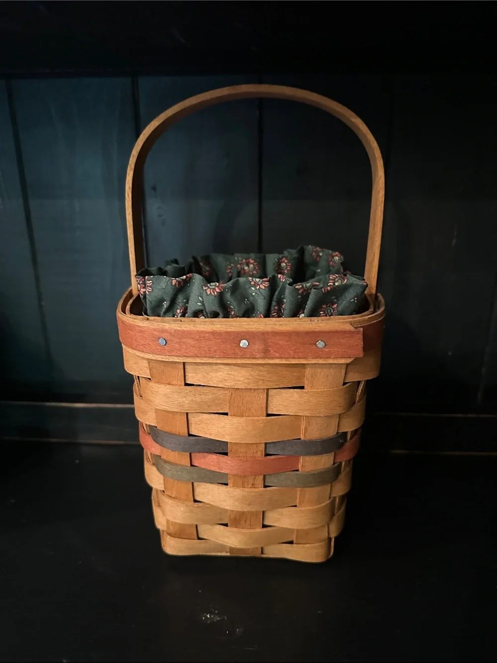 Longaberger 1992 Small Basket with Liner